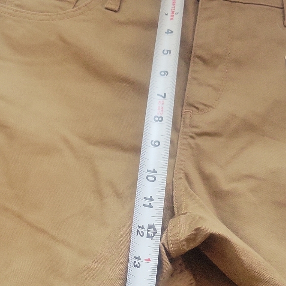 St. John's Bay Woman Straight Jean Tan Sz12 New Mid Rise - Picture 9 of 11